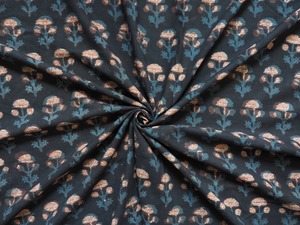 ハンドブロックプリントファブリック 　f251006