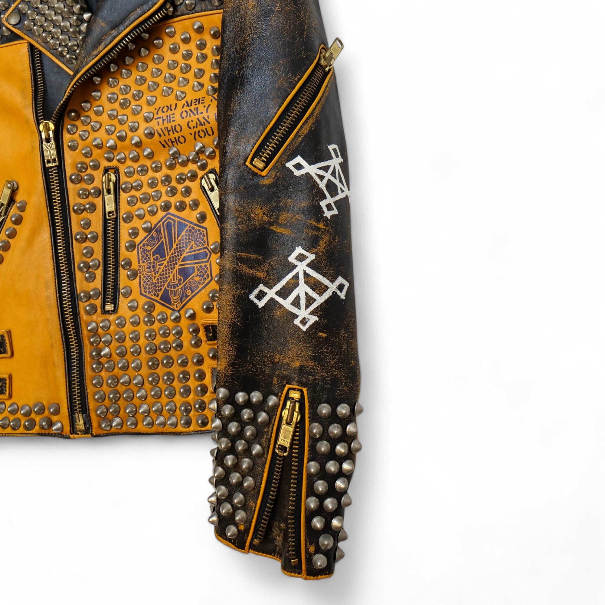 BLACK MEANS ブラックミーンズ 1点物 Studs スタッズ ライダース