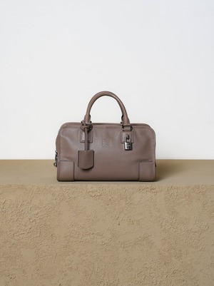 LOEWE ロエベ グレージュ アマソナ28 シルバー金具 ハンドバッグ