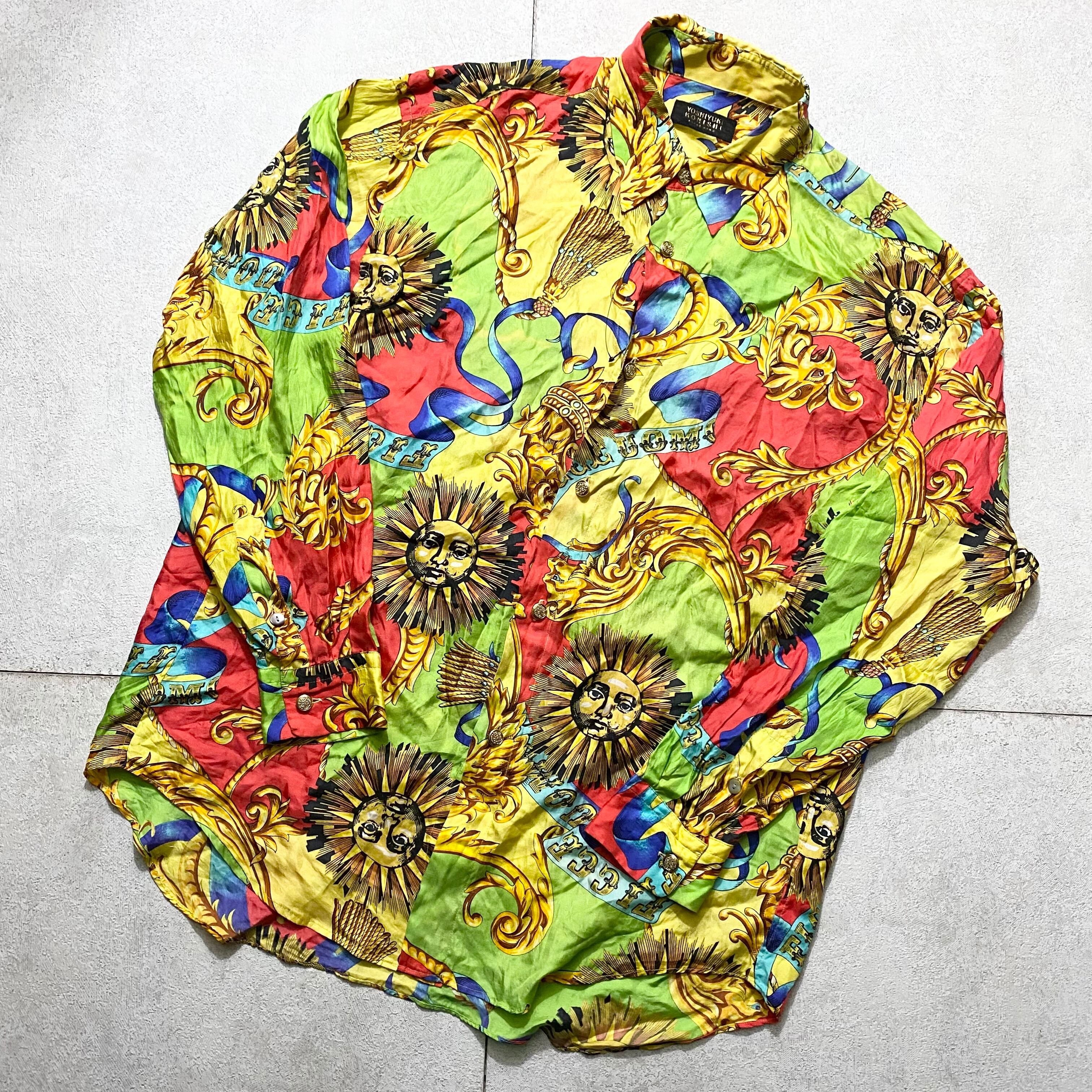 old YOSHIYUKI KONISHI baroque pattern silk shirt | NOIR ONLINE