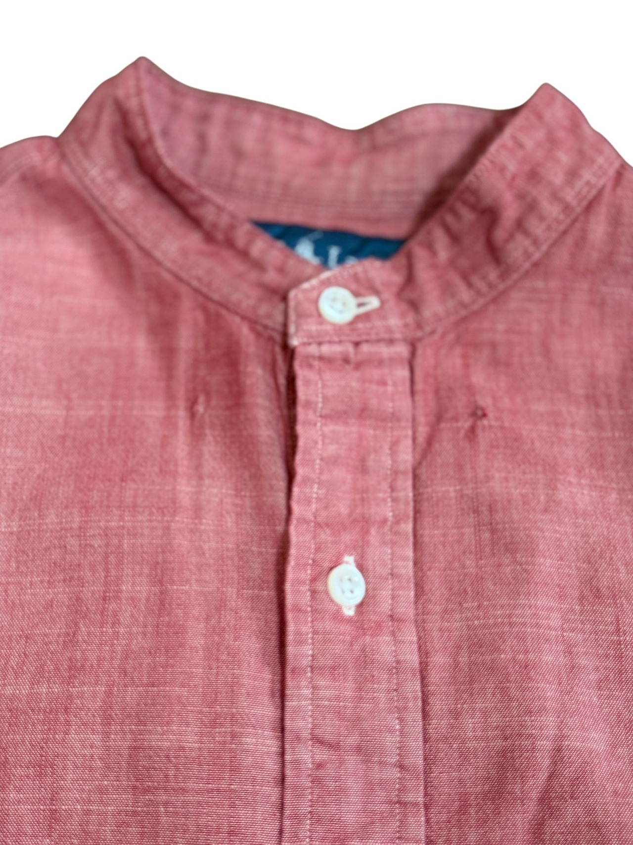 RALPH LAUREN ラルフローレン ノーカラーシャツ