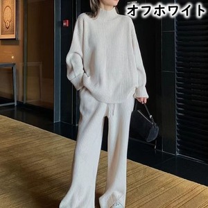 ニット トップス & パンツ セット M 3col 250474