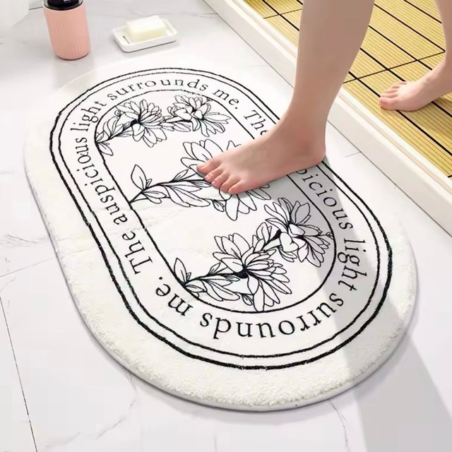 ハイビスカスのフロアマット｜お洒落なデザイン