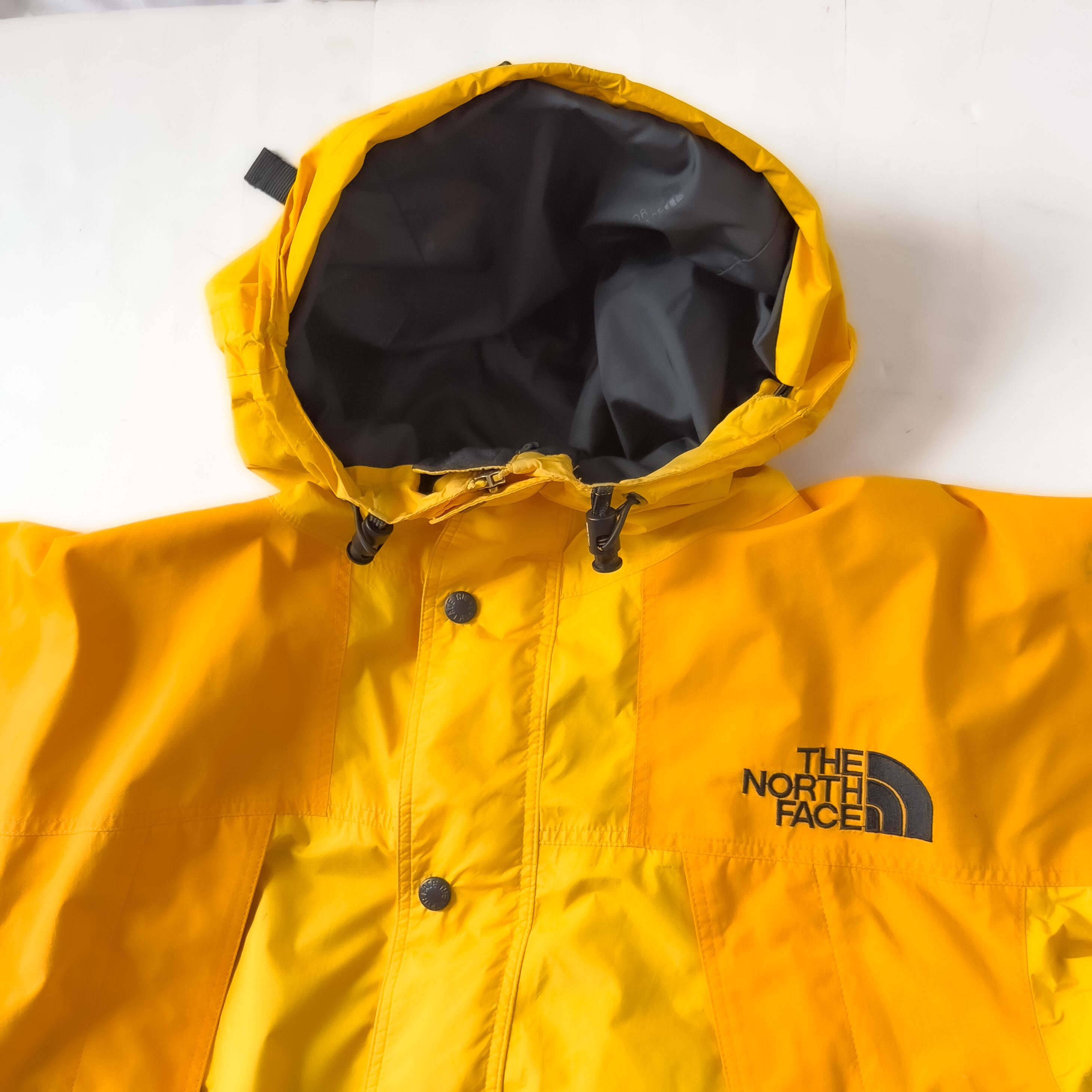 90s “THE NORTH FACE” mountain guide jacket Cheddar cheese color