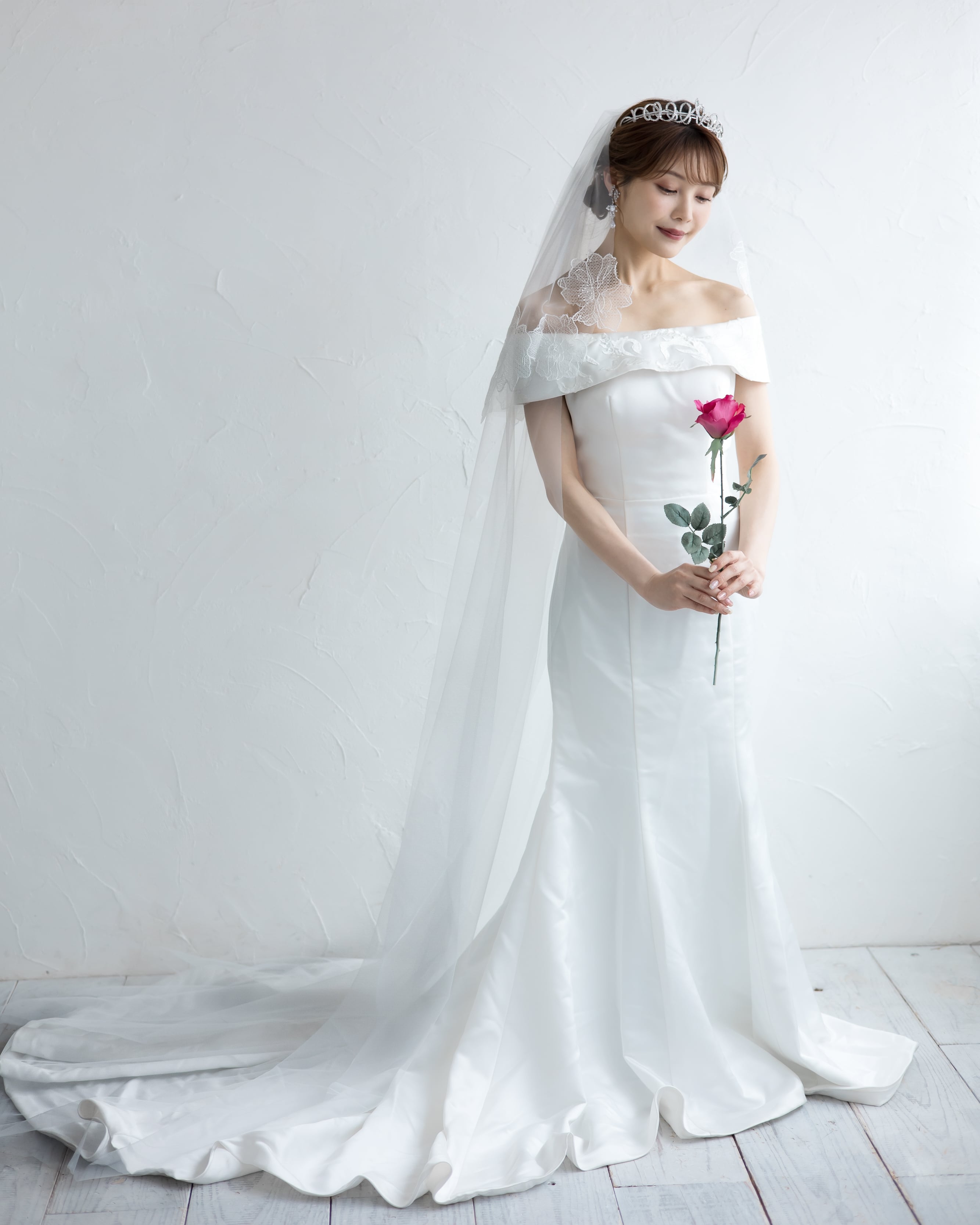 ロング丈ウェディングベール【VL2311-02】 | ブライダルアクセサリー