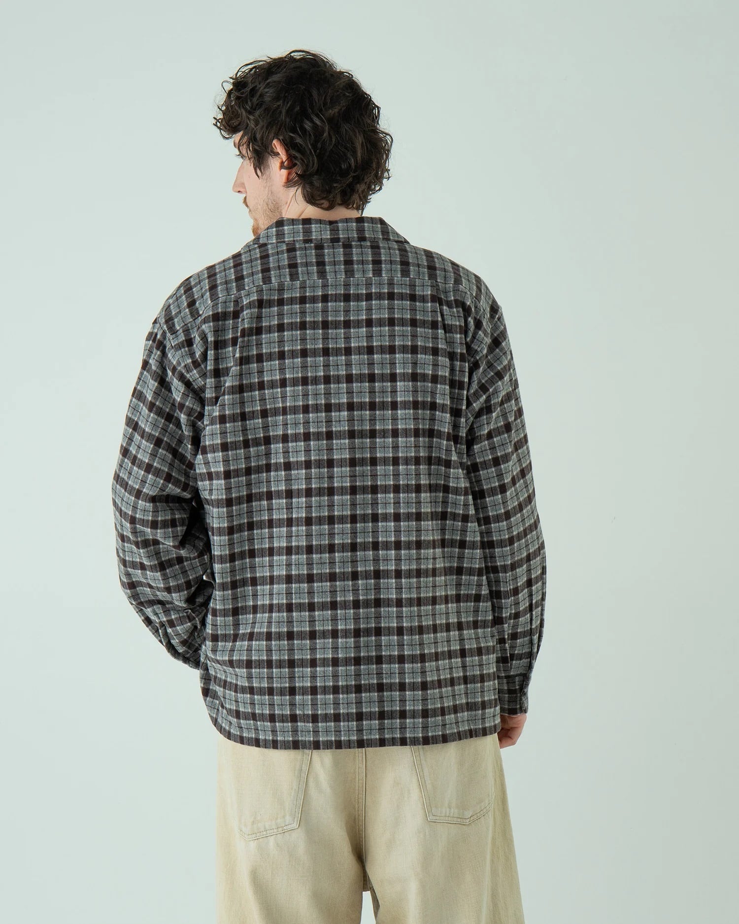 PENDLETON (ﾍﾟﾝﾄﾞﾙﾄﾝ) - OPEN COLLAR SHIRTS (ｵｰﾌﾟﾝｶﾗｰｼｬﾂ) 75GRAY