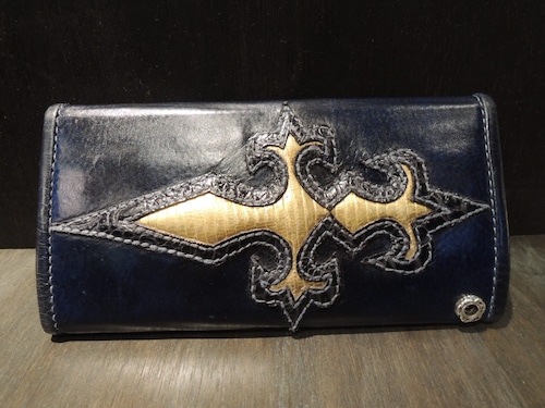 STEELO スティーロLONG WALLET  No3 FX Leather Blue