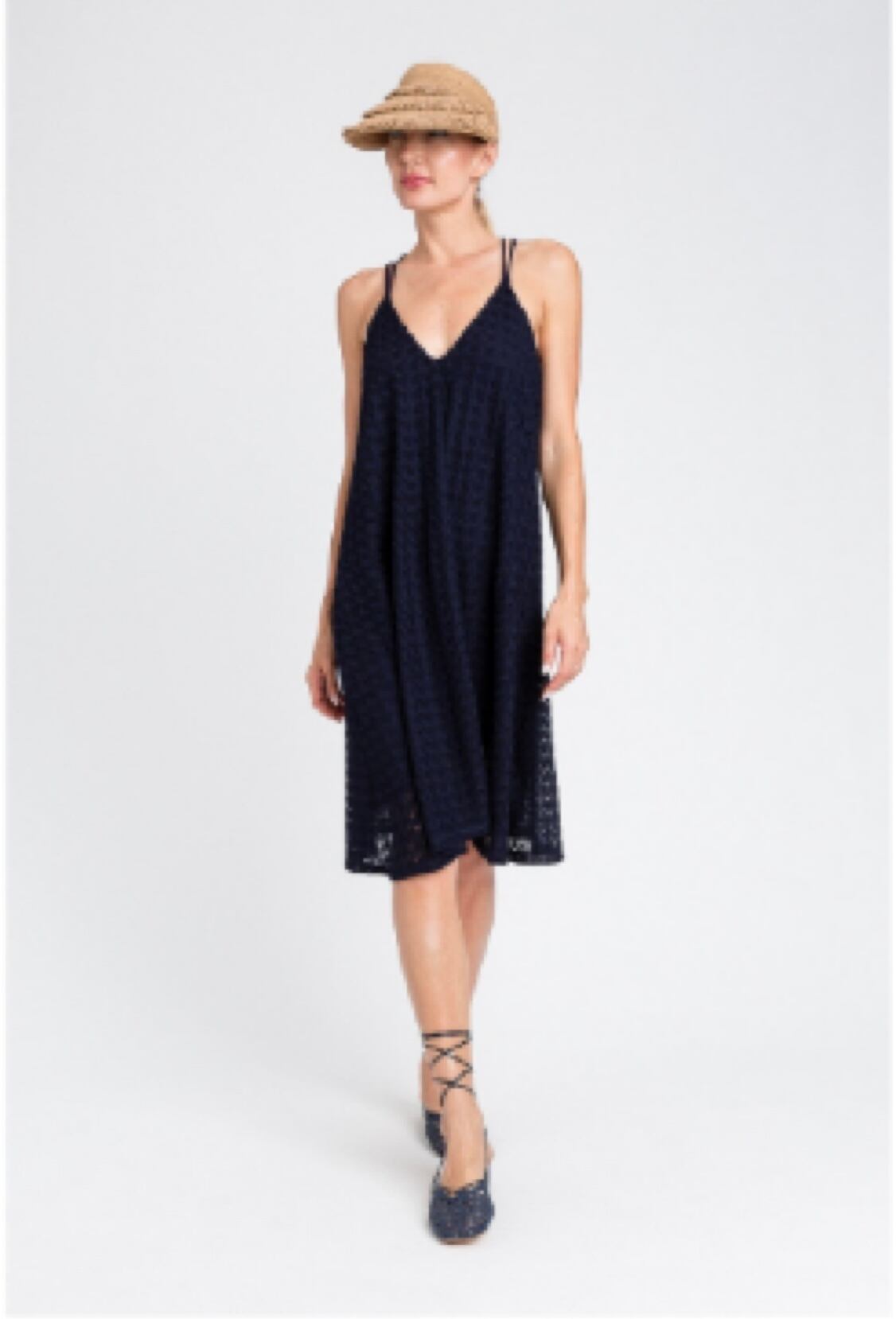 TWIN-SET<イタリア、ツインセット> 新作 ニットレース ワンピース