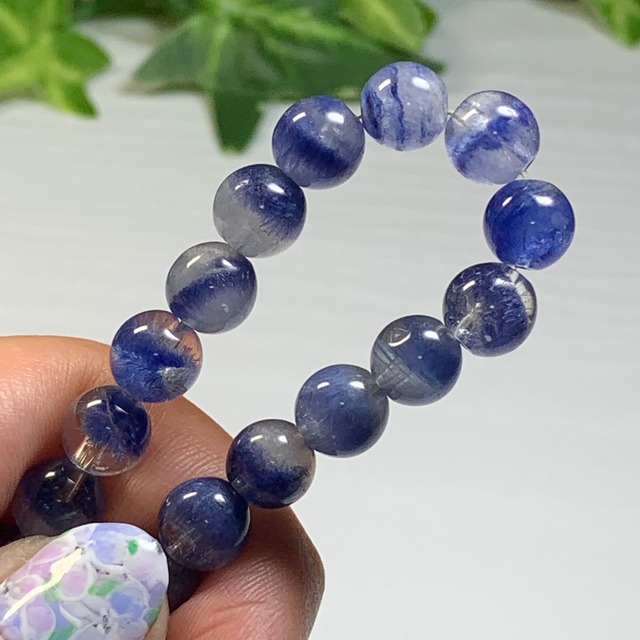 ビッシリタイプ☆デュモルチェライトインクォーツ・ブレスレット