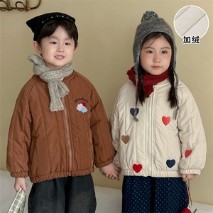 中綿ジャケット ジャンパー 子供服 男の子 女の子 ベビー 5色 80-150㎝ 厚手 裏起毛 秋冬 防寒 かわいい 25zm2009