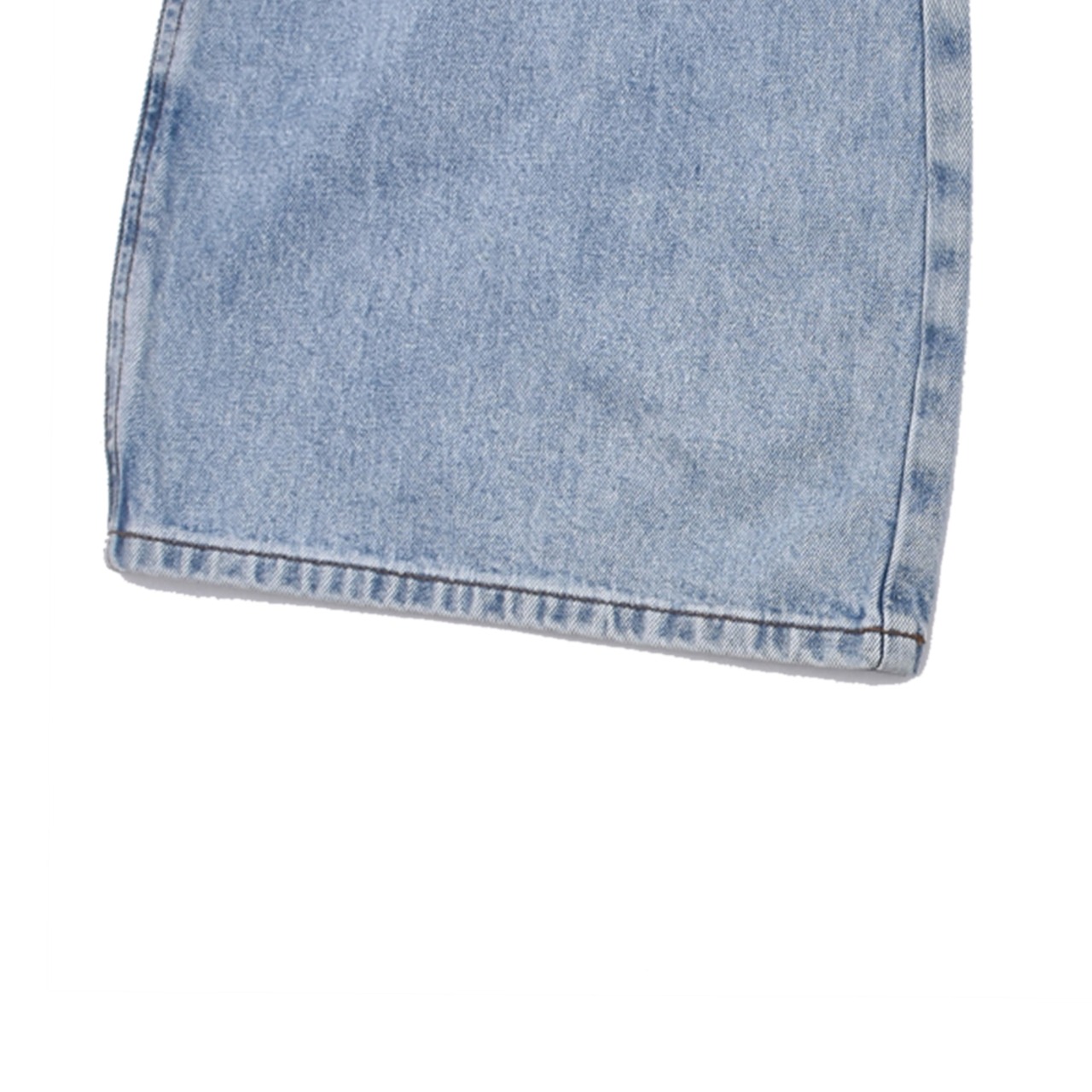 【Feng Chen Wang】CROSS WAISTBAND STRAIGHT LEG JEANS - 4