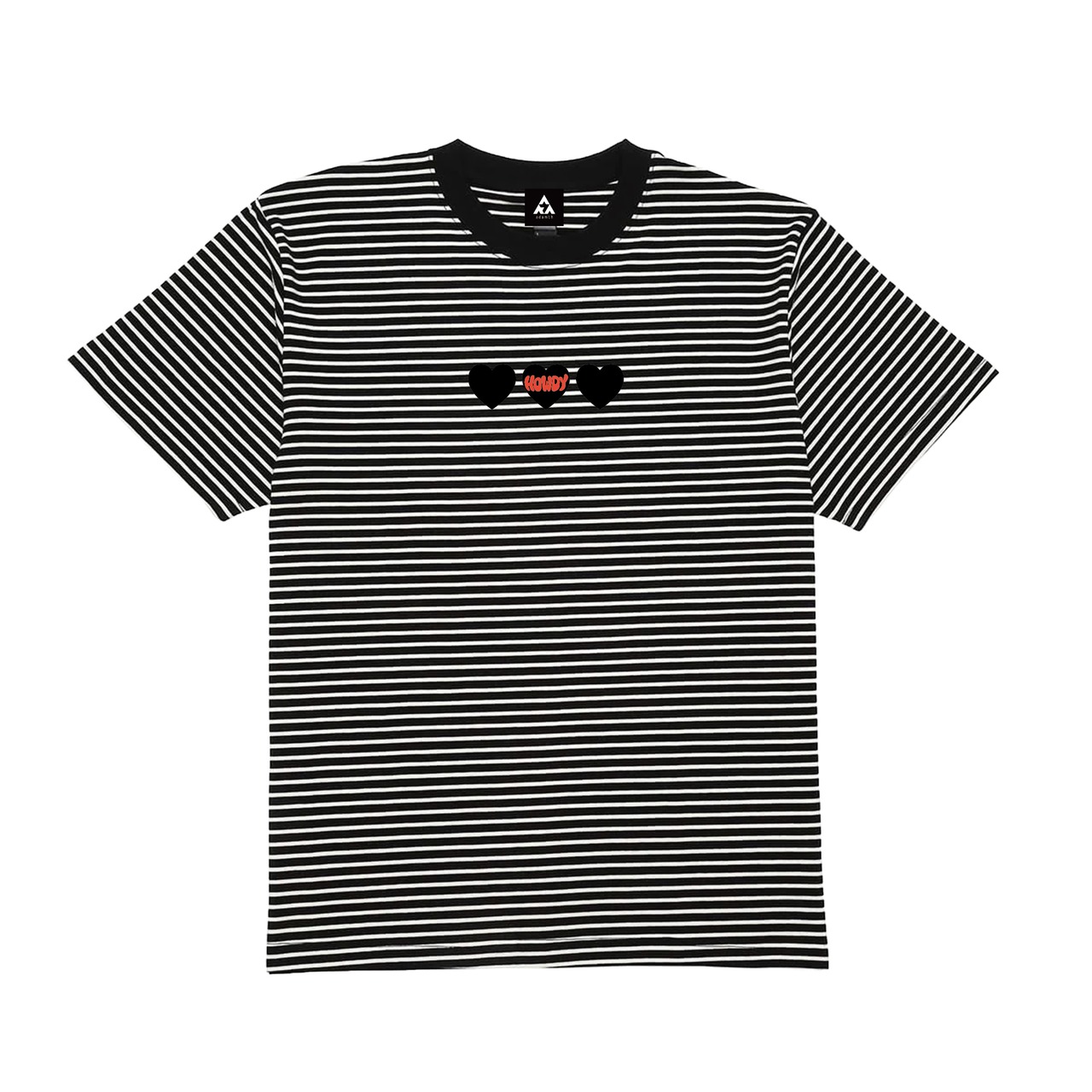 HOWDY Border TEE [ホワイト×ブラック]