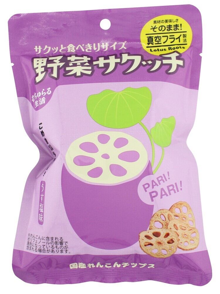野菜サクッチ・国産れんこんチップス(真空フライ) 19g