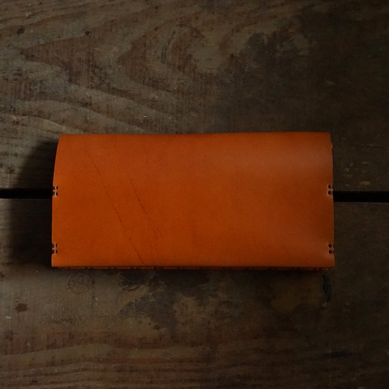 長財布 牛革柿渋染 | lore + needles / ロー・アンド・ニードルズ