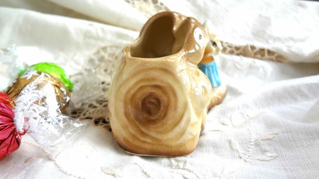 イギリス アンティーク シルバックSYLVAC リス 小物入れ Squirrel vase