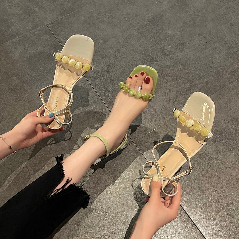 クリスタルサンダルサマーバックル 靴 シューズ 夏物 部族の婦人靴57918869033