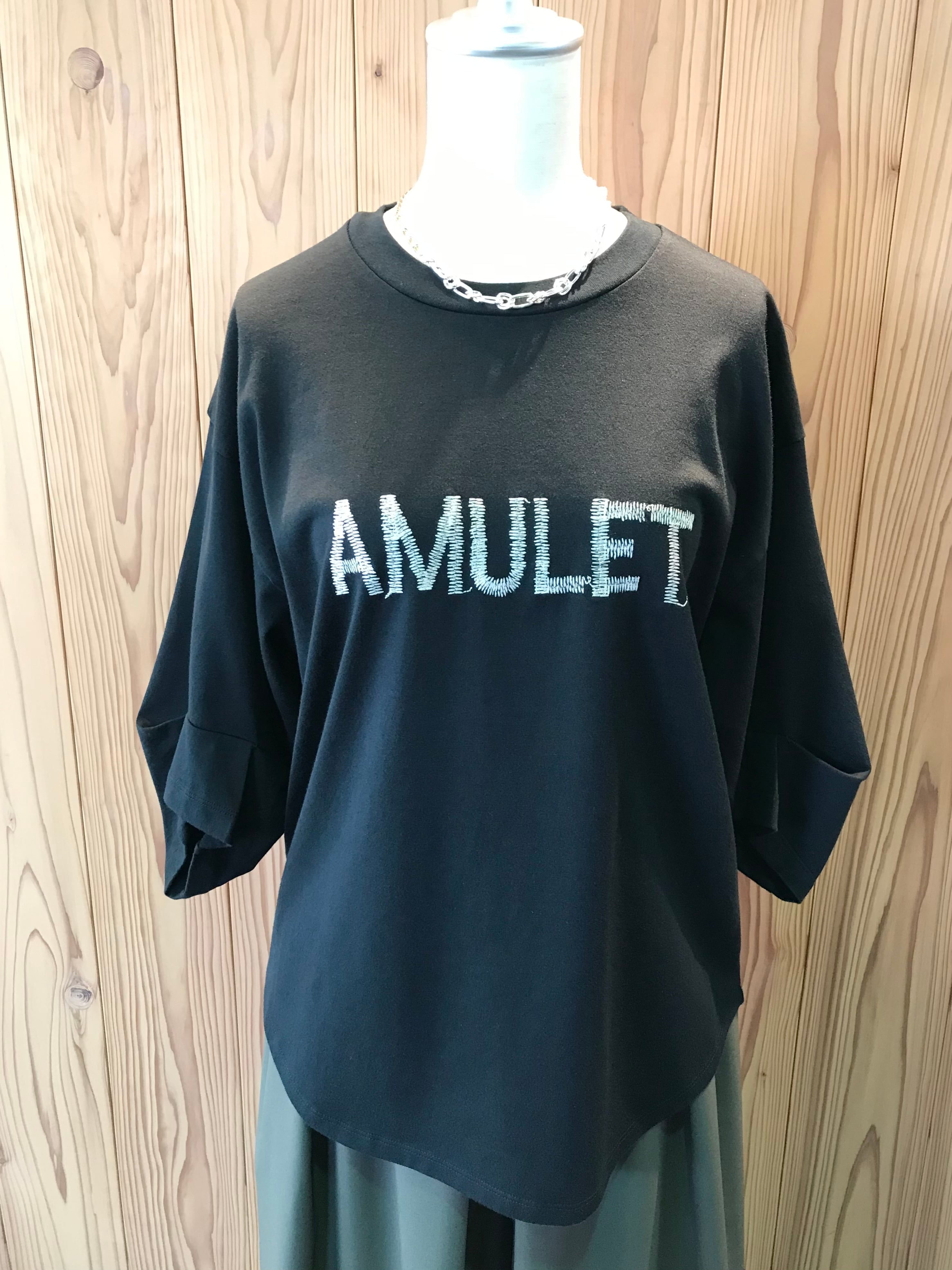 【MuNich】コットンジャージロゴ刺繍Tシャツ
