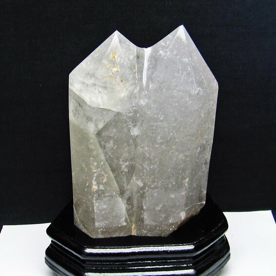 1.5Kg 水晶 六角柱 ダブルポイント 台座付属 152-1375