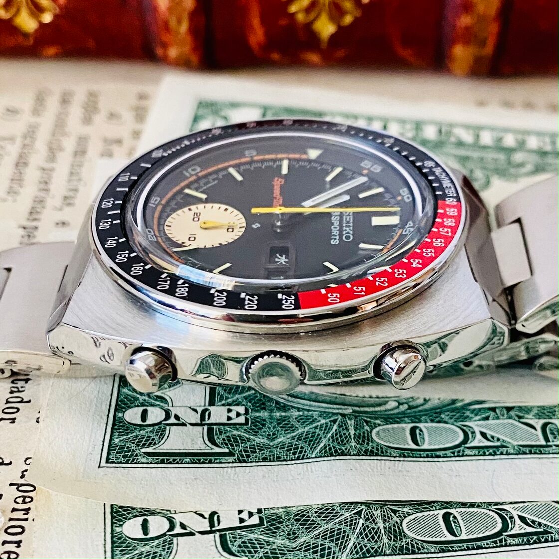 高級時計 セイコー】Seiko 6139-6032 5スポーツ スピードタイマー 72年  