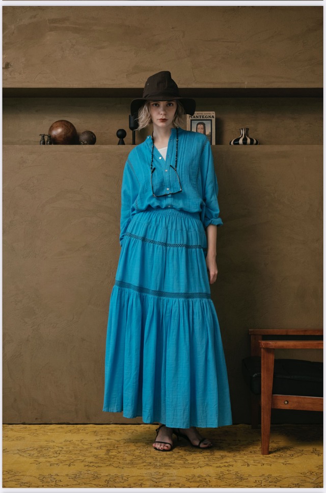 【ご予約】インド綿ティアードスカート　8623303　【】LeMelange