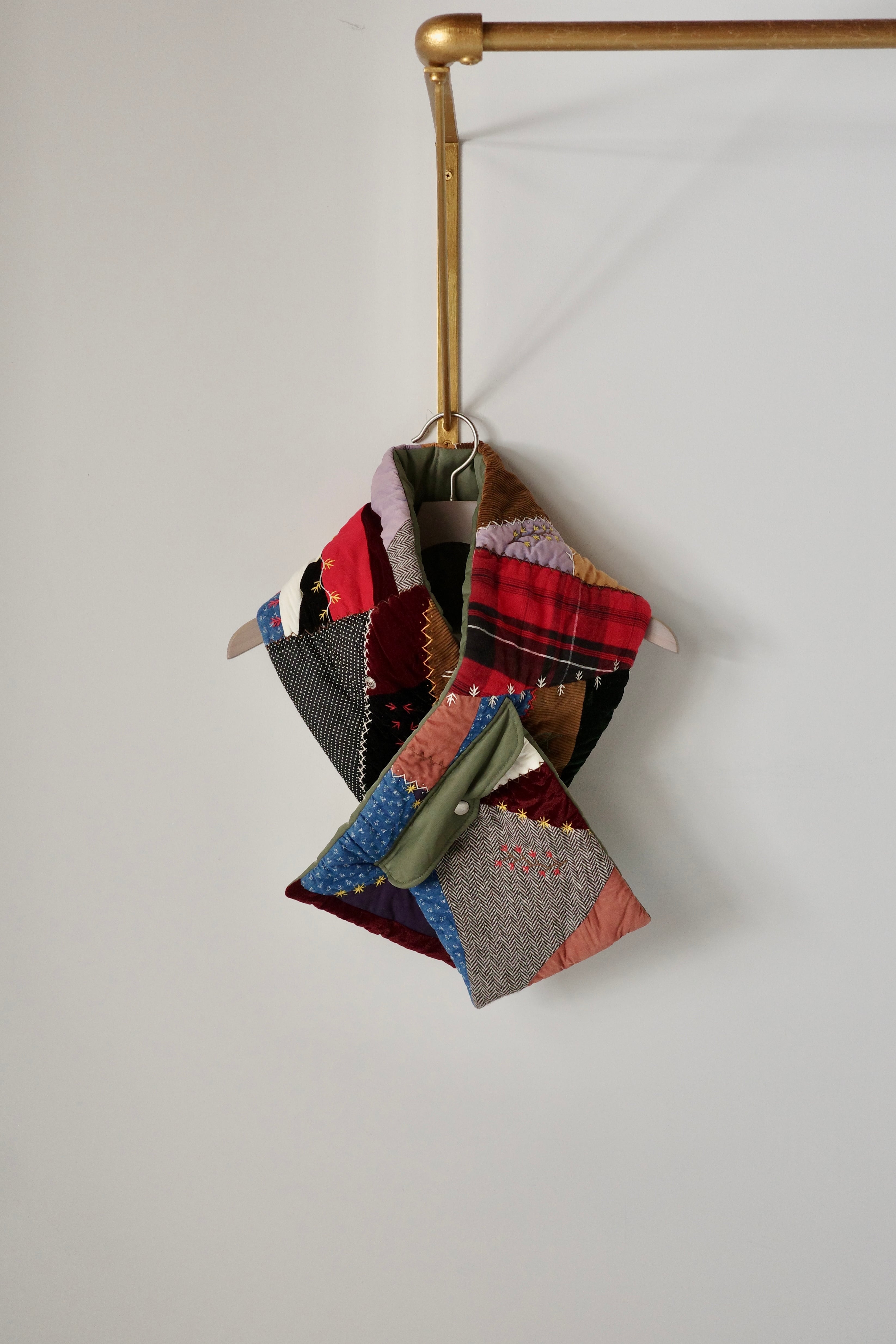 KHOKI 【Quilt Muffler -Khaki-】