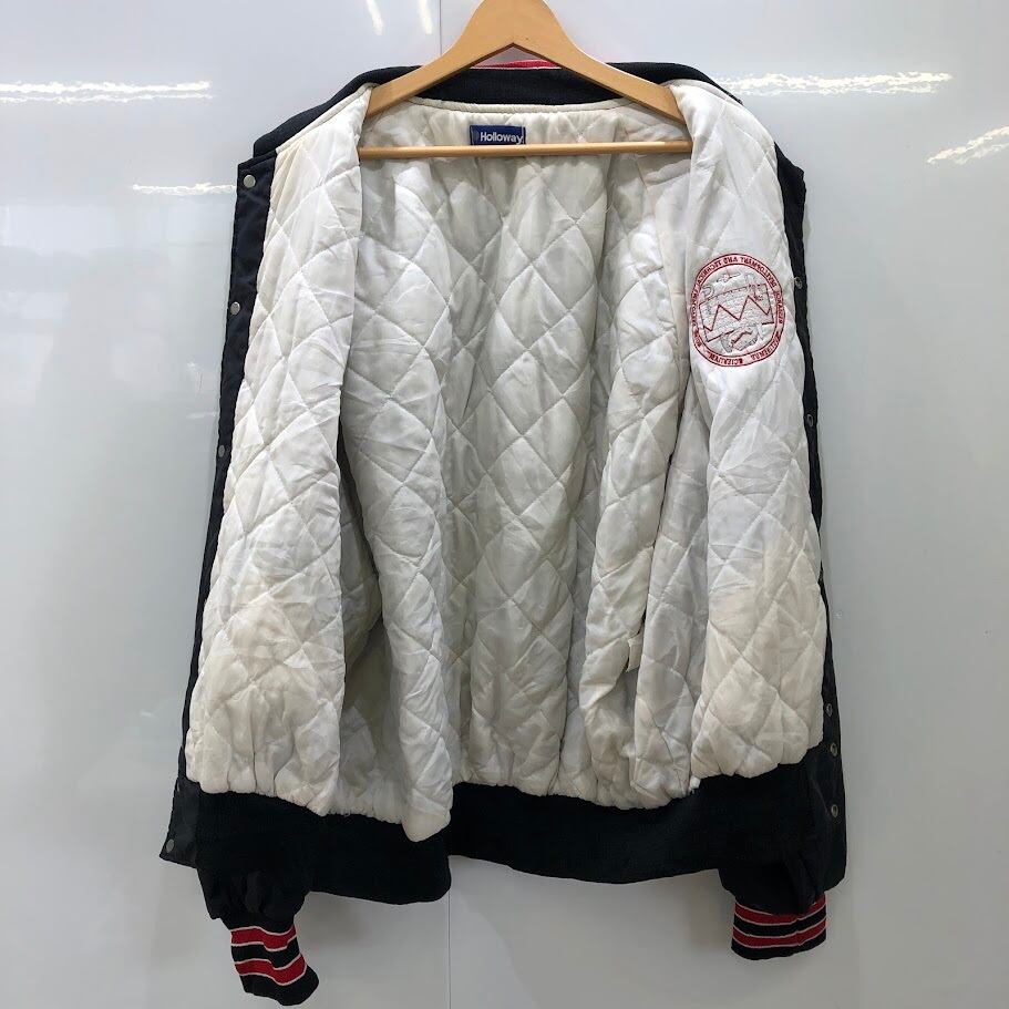 90's Holloway/90年代 ホロウェイ USA製 スタジャン 襟付きナイロン
