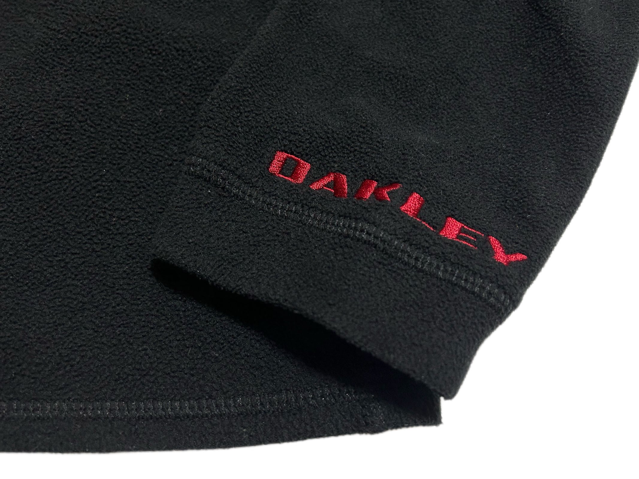 90s 赤タグ OAKLEY オークリー ロゴ刺繍 フリースカットソー【Ｌ