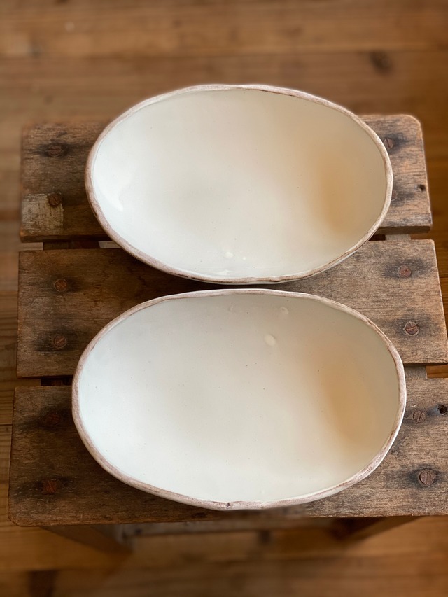 藤崎みちこ 陶器 深皿 カレー皿にも | teshigotoya ねむの木の豆