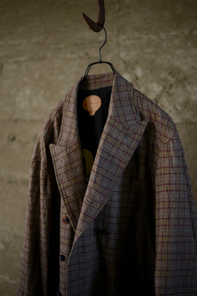 blackbird / double breasted director’s jacket (check)