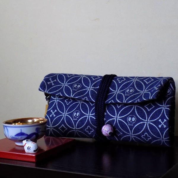 ガシャ髑髏　ハンドメイド　ウエストポーチ　道中財布　リュック ガシャ髑髏 ハンドメイド ウエストポーチ 道中財布 リュック ＊新型紙