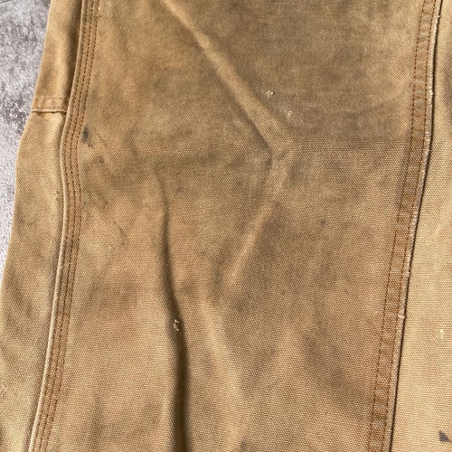 メキシコ製 ブラウン ダブルニー Carhartt B136-BRN 31×32 詳細写真11