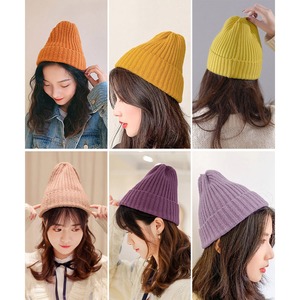リブニット ニット帽 レディース メンズ 秋冬 韓国 ニットビーニー おしゃれ 大人 かわいい きれいめ シンプル 防寒 防風 暖かい カラフルニット 帽子 大人可愛い 大人女子