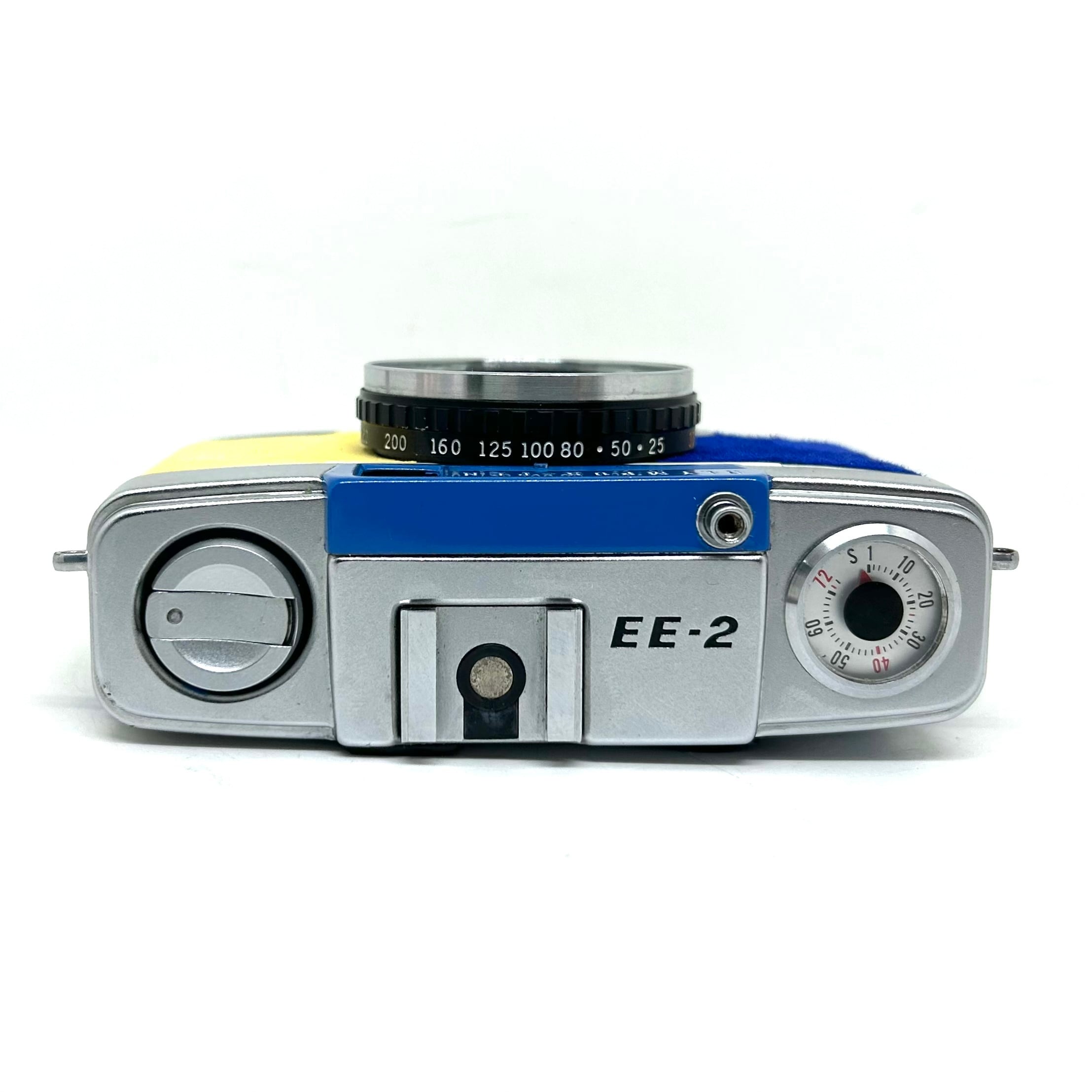 26-005 リメイクカメラ OLYMPUS PEN-EE2（コバルトブルー・レモン