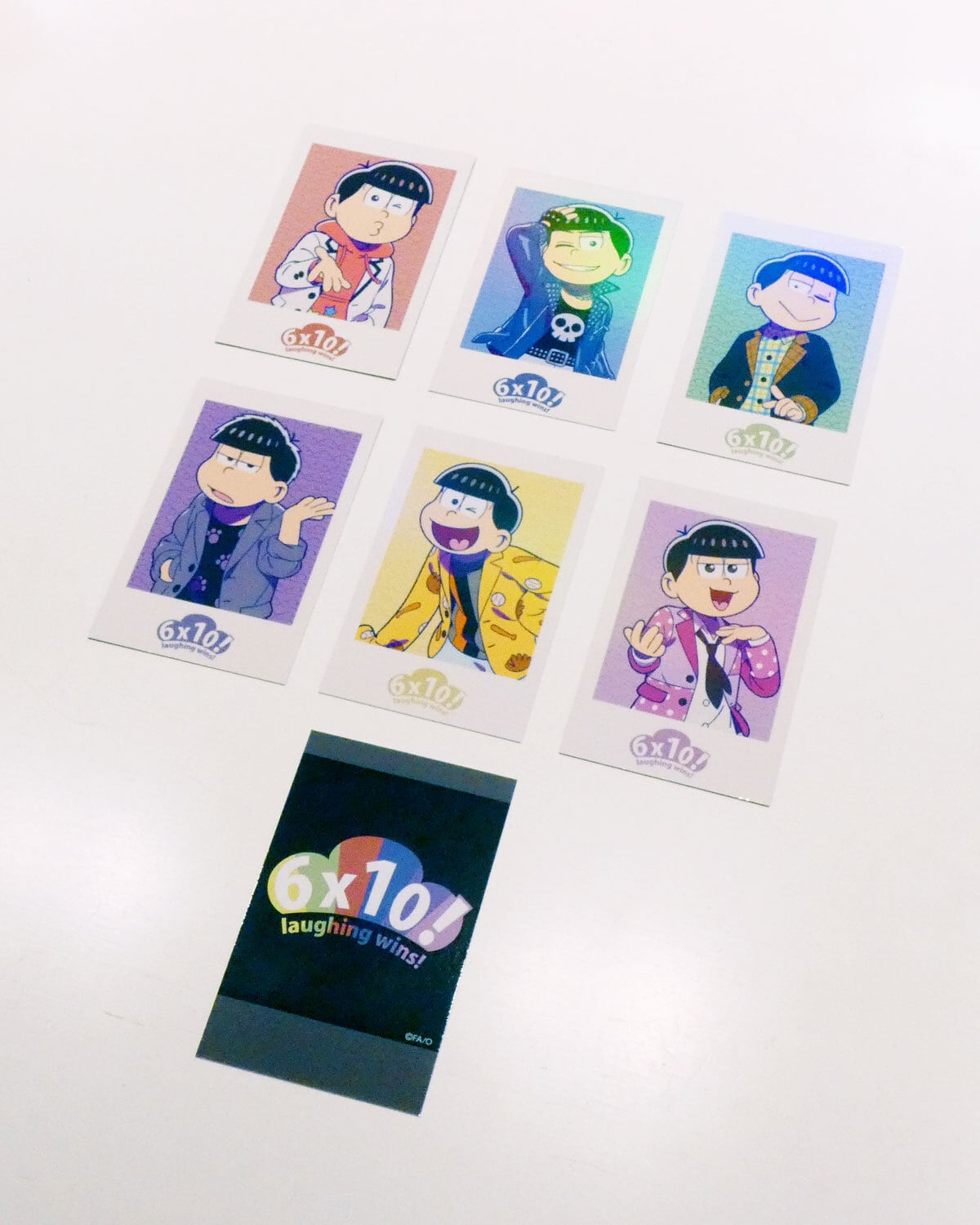 おそ松さん10周年記念POPUP】ホログラムチェキ風カード B 全6種