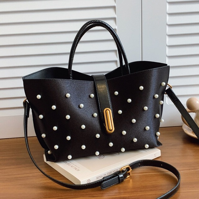 全4色/Pearl design tote bag　B3254