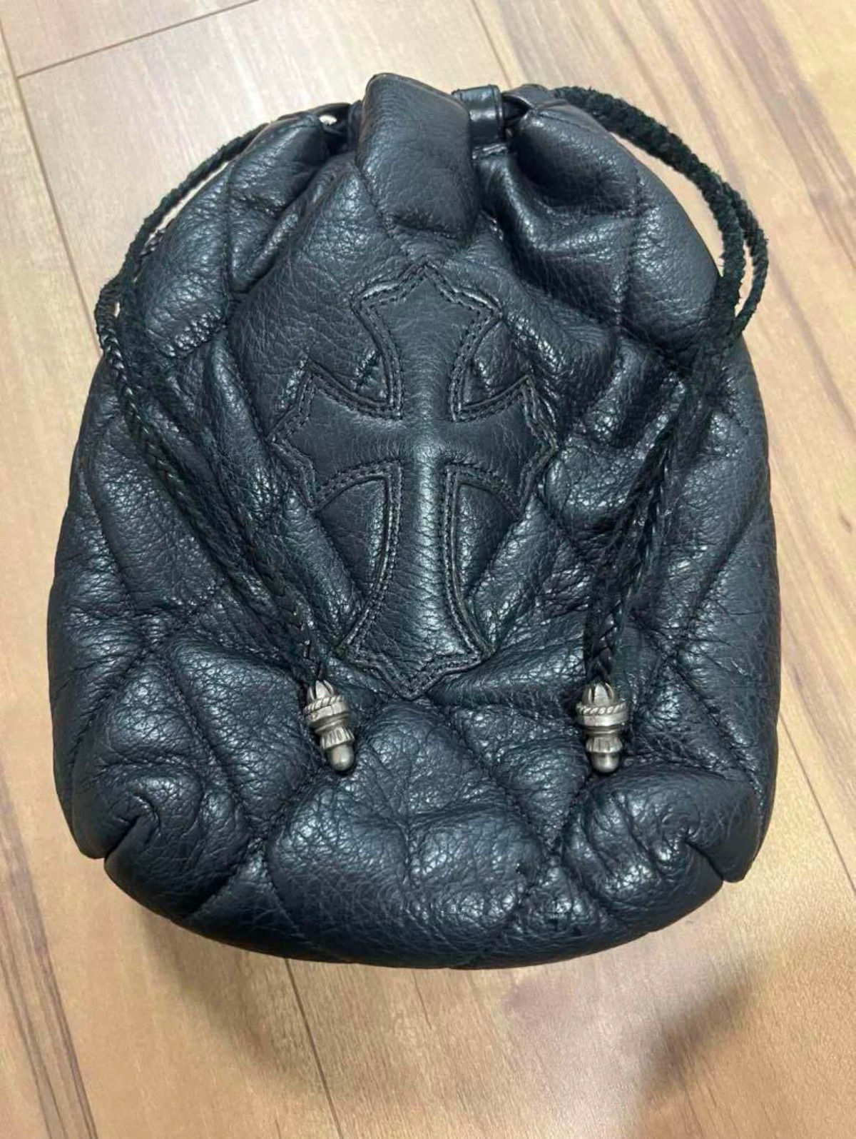 CHROME HEARTS クロムハーツ 巾着バック クロスパッチ ユナイテッド 