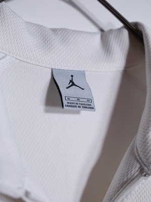 ”JORDAN” 刺繍 switching design double zip track jacket