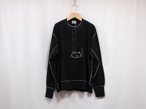 Henryski”L/S RIB/RIB BLACK”