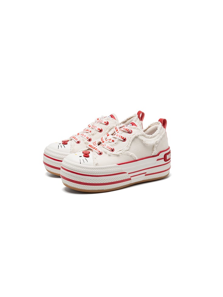 【OLDORDER】CANVAS High / Kitty Red White