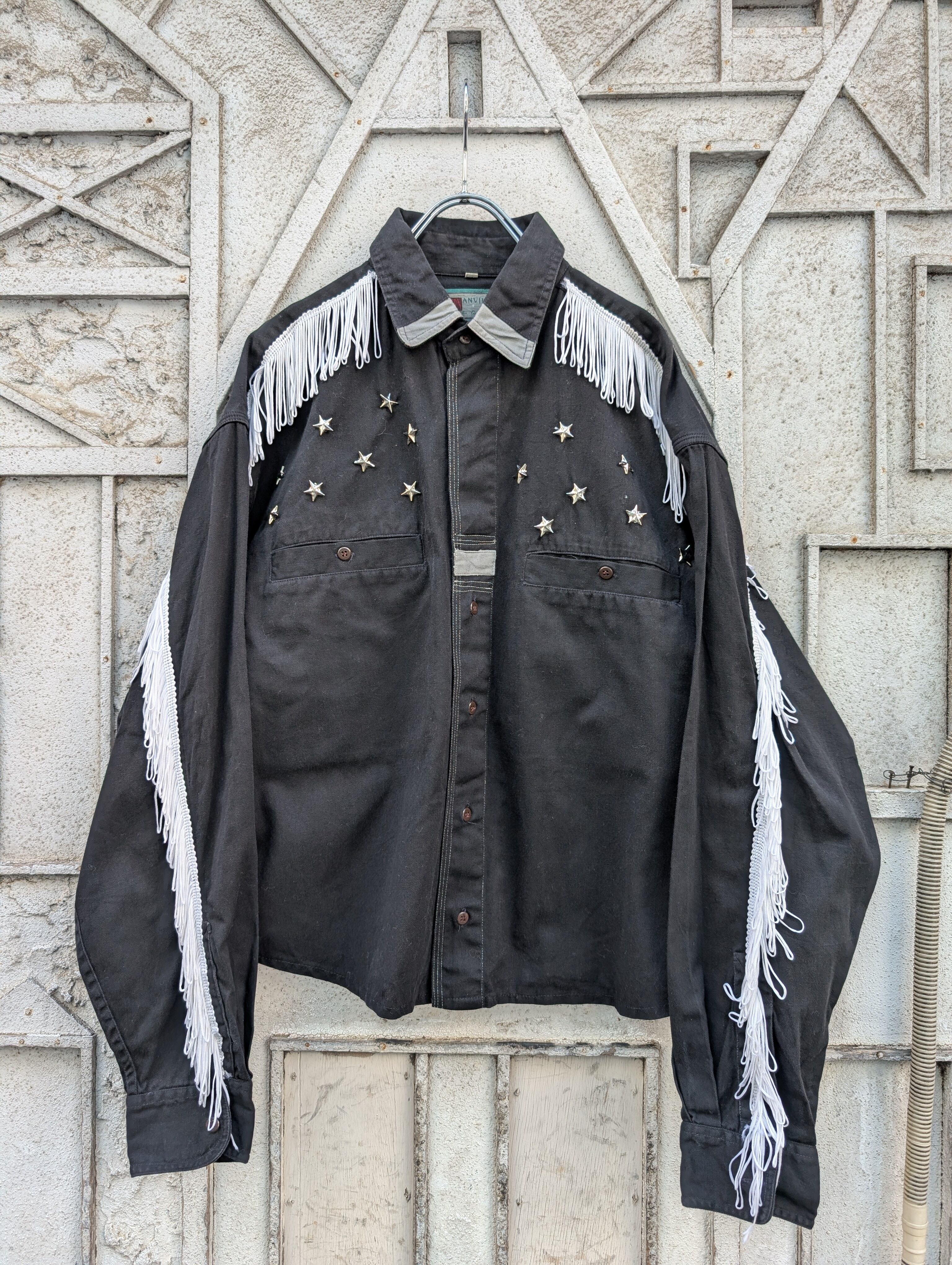 "FRINGE & STUDS" design shirt