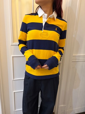 Ralph Lauren / vintage border long sleeve tops. (O)