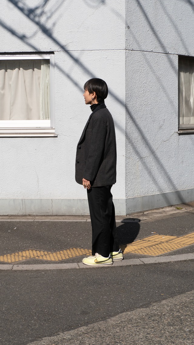 "County Seat" used Wool crazy pattern houndtooth jacket