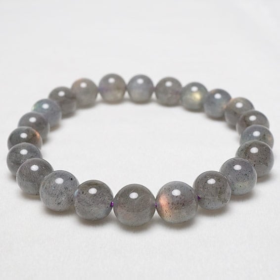 ピンク ラブラドライト ブレスレット 9mm 一点物 メール便送料無料 [M便 1/10] 111-25168