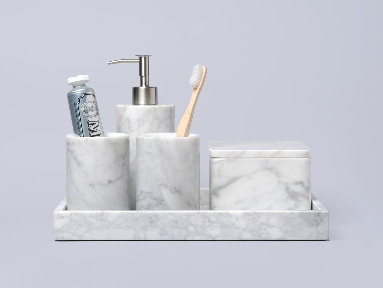 MARBLE TUMBLER - Roman Travertine