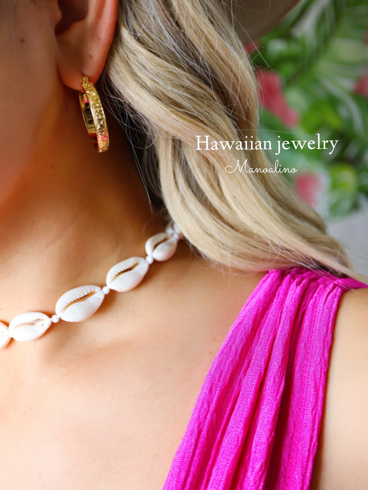 30mm Hawaiian quilt hoop earring Hawaiianjewelry(ハワイアンジュエリーハワイアンキルトフープピアス)