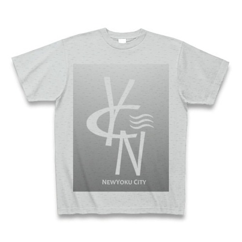 NYC(NEW YOKU CITY)モノグラムプリントTシャツGRAY