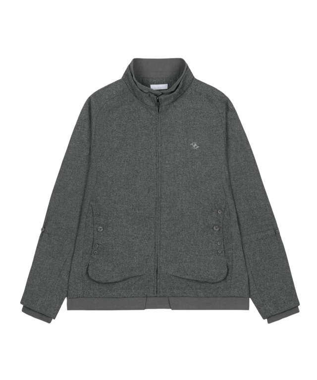 [SAN SAN GEAR] BUTTON JACKET Grey 正規品 韓国ブランド 韓国通販 韓国代行 韓国ファッション sansan san san sansangear サンサンギア
