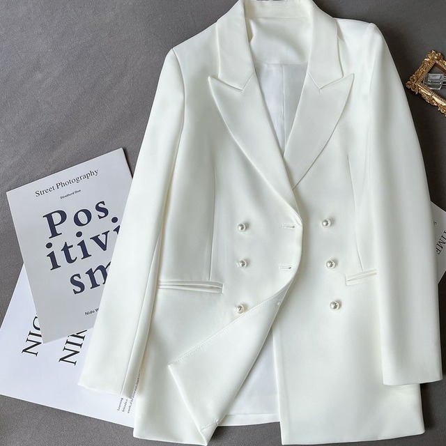 パールボタン ダブルブレストジャケット　2387