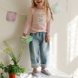 夏水玉裾ジンズ