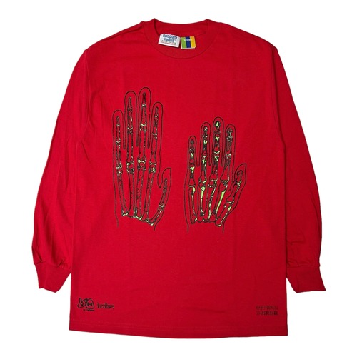 【Bedlam】Visions red L/S 〈国内送料無料〉